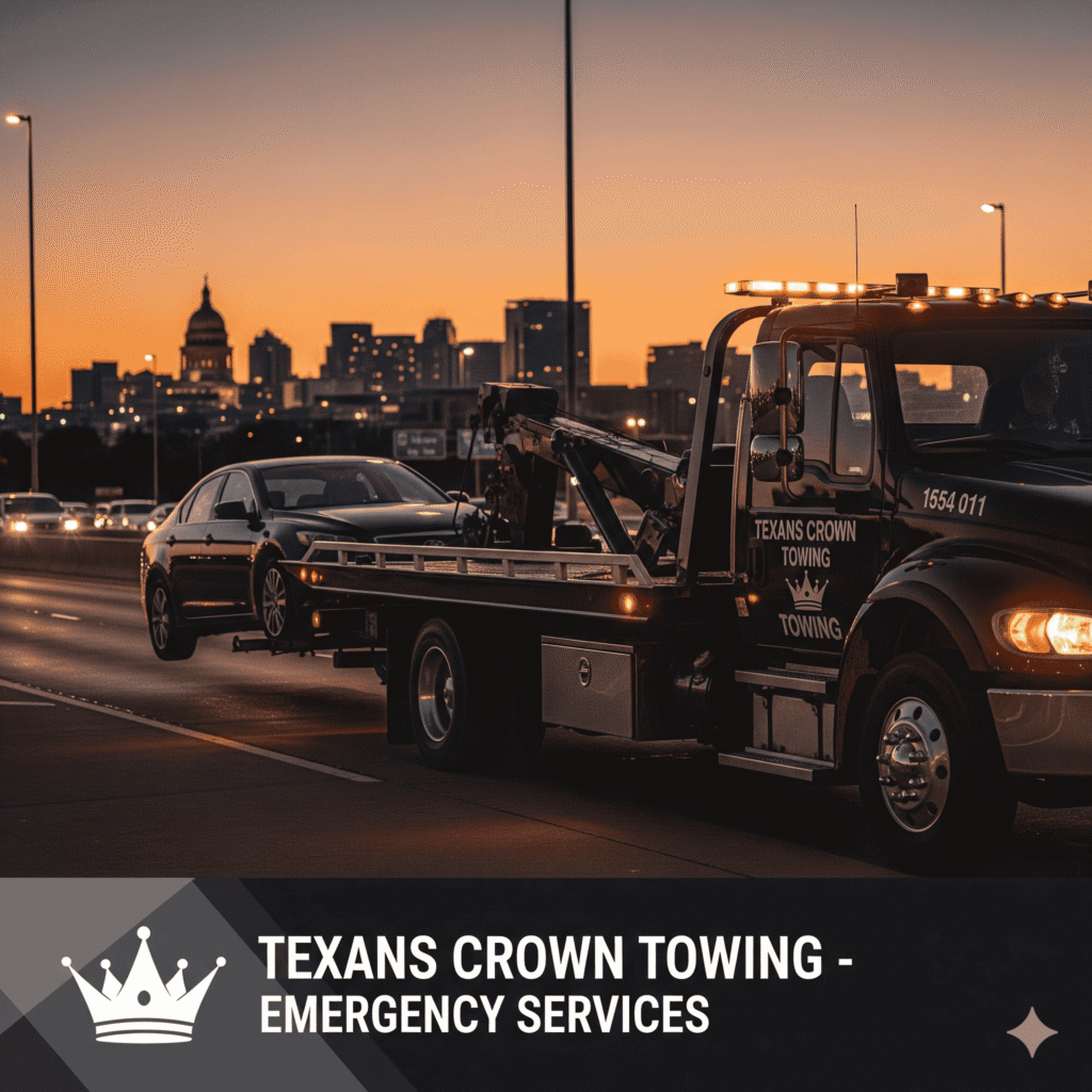 Top 7 Emergency Towing Services Texans Crown Towing Offers Near You