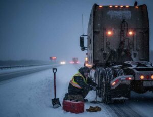 Essential Winter Roadside Preparation for Commercial Truckers